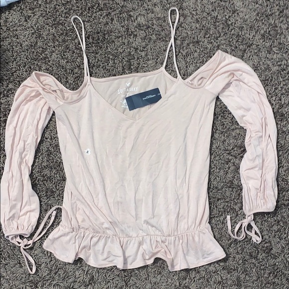 American Eagle Outfitters Tops - new!!american eagle soft&sexy off the shoulder top